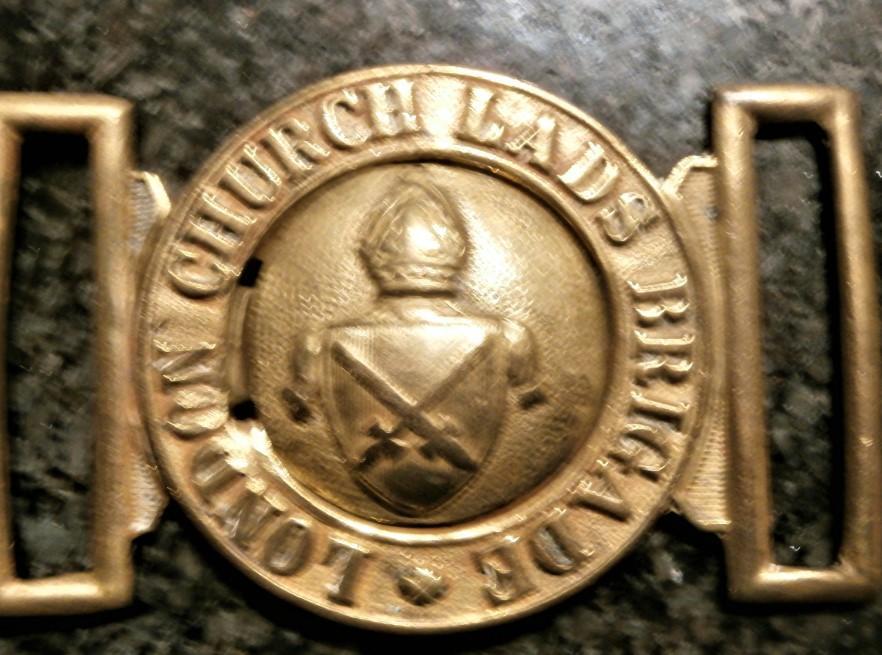 HMS P.12 Example of a complete Lads Brigade Church buckle